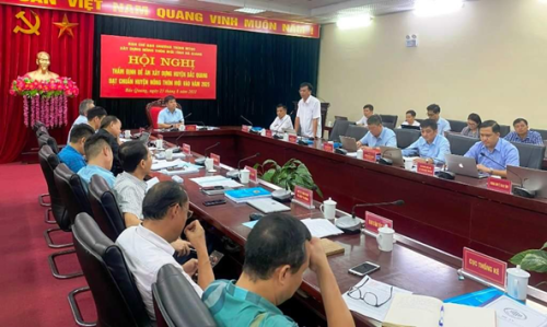 Hội nghị thẩm định Đề án xây dựng huyện Bắc Quang đạt chuẩn huyện nông thôn mới vào năm 2025