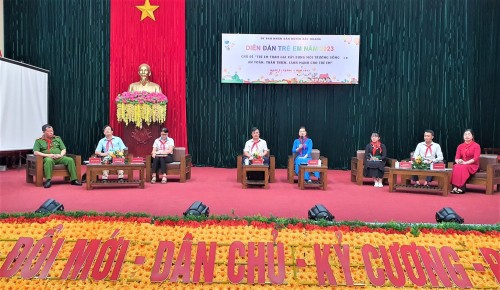 Huyện Bắc Quang tổ chức Diễn đàn trẻ em năm 2023