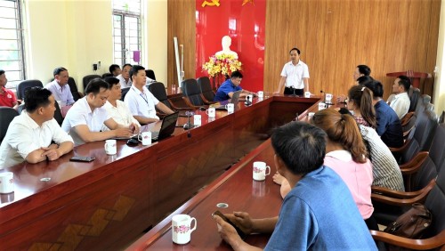 Xã Đức xuân tổ chức thăm quan học tập kinh nghiệm xây dựng NTM tại xã Vô Điếm