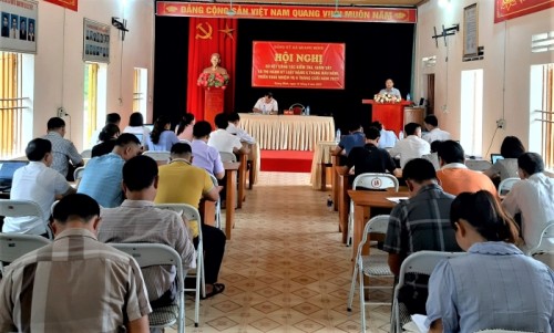 Đảng ủy xã Quang Minh sơ kết công tác kiểm tra, giám sát và triển khai nhiệm vụ 6 tháng cuối năm 2023