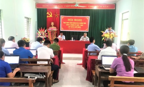 Hội nghị BCH Đảng bộ xã Đồng Tiến lần thứ 20, nhiệm kỳ 2020 - 2025 (mở rộng)