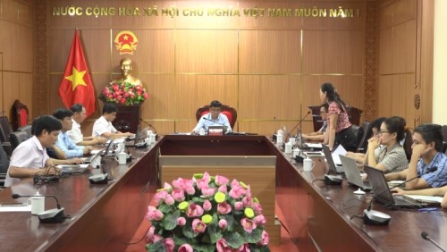 Phó Chủ tịch UBND huyện Nguyễn Đàm Thuyên làm việc với Phòng Nông nghiệp và phát triển nông thôn