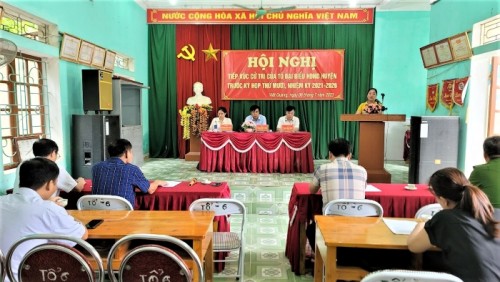 Tổ đại biểu số 6 HĐND huyện tiếp xúc cử tri tại Thị trấn Việt Quang