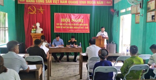 Tổ đại biểu số 6 Hội đồng nhân dân Huyện Bắc Quang tiếp xúc cử tri tại xã Tiên Kiều