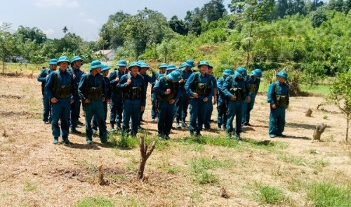 Xã Vĩnh Hảo tổ chức diễn tập chiến đấu trong khu vực phòng thủ năm 2023