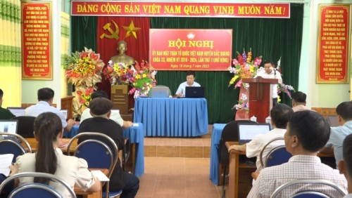 Uỷ ban MTTQ Việt Nam huyện Bắc Quang khoá XX tổ chức hội nghị lần thứ 11 (mở rộng)