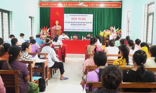 Hội LHPN Tỉnh Hà Giang đối thoại tại xã Đồng Tiến huyện Bắc Quang