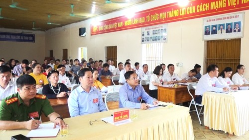 Đảng ủy xã Quang Minh huyện Bắc Quang thi bí thư chi bộ giỏi năm 2023