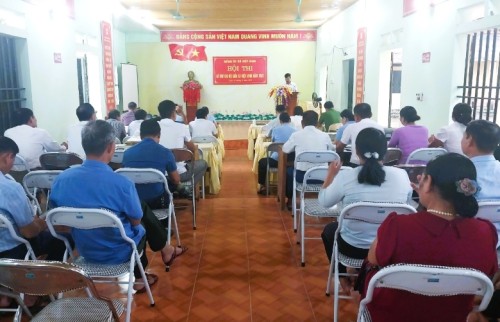 Đảng ủy xã Việt Vinh tổ chức Hội thi Bí thư chi bộ giỏi năm 2023