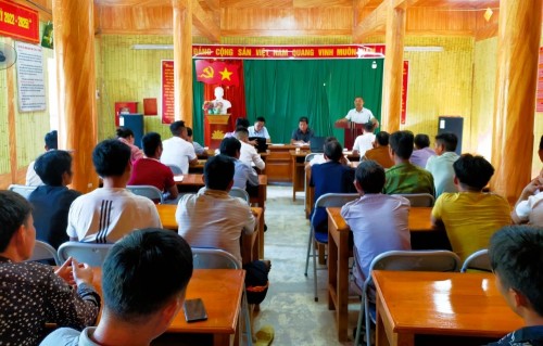 Xã Tân Lập họp triển khai Dự án quy hoạch sắp xếp ổn định dân cư tập trung thôn Minh Thượng