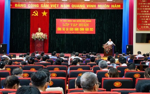 Công tác Cải cách hành chính huyện Bắc Quang 9 tháng năm 2023