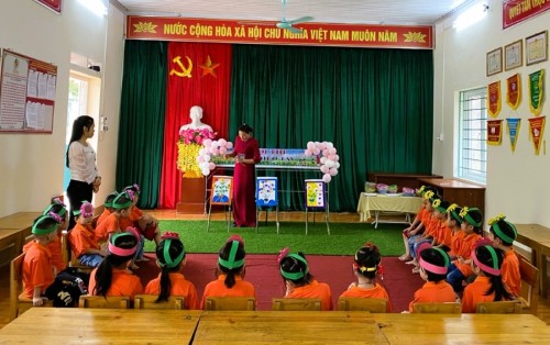 Trường Mầm non Đông Thành thi giáo viên dạy giỏi cấp trường
