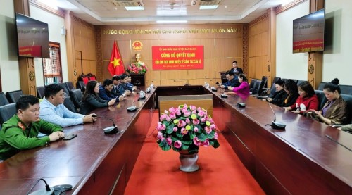 UBND huyện Bắc Quang Công bố Quyết định về công tác cán bộ