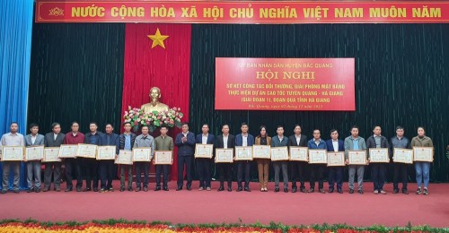 Bắc Quang sơ kết công tác bồi thường, GPMB thực hiện dự án cao tốc Tuyên Quang-Hà Giang (giai đoạn 1)
