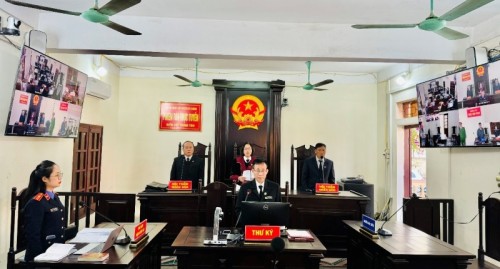 Toàn án Nhân dân huyện Bắc Quang xét xử trực tuyến vụ án hình sự vụ án "Cưỡng đoạt tài sản"