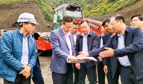 Chủ tịch UBND tỉnh Nguyễn Văn Sơn kiểm tra tiến độ thực hiện Dự án cao tốc Tuyên Quang – Hà Giang (Giai đoạn 1)