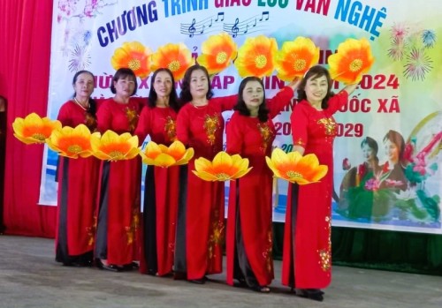 Xã Hùng An tổ chức chương trình văn nghệ mừng Đảng mừng xuân Giáp Thìn năm 2024