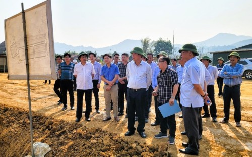 Chủ tịch UBND tỉnh kiểm tra tiến độ công tác bồi thường, GPMB dự án Cao tốc Hà Giang - Tuyên Quang (giai đoạn 1)