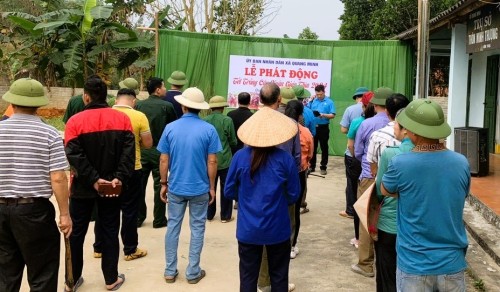 Quang Minh tổ chức tết trồng cây xuân Giáp Thìn năm 2024
