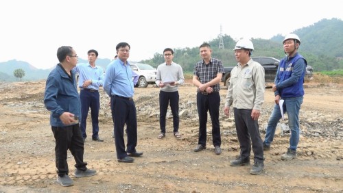 Chủ tịch UBND huyện Phùng Viết Vinh kiểm tra thực tế công tác GPMB Dự án cao tốc Tuyên Quang - Hà Giang (giai đoạn 1)