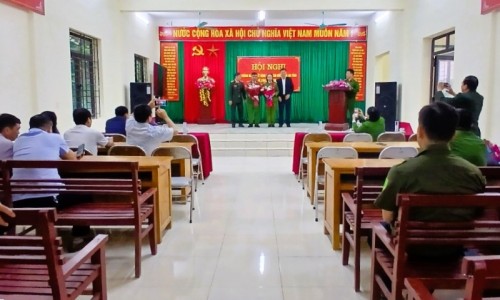 Hội nghị thông báo các Quyết định của Công an Tỉnh Hà Giang về luân chuyển các bộ tại xã Đồng Thành