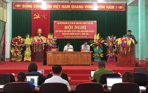 Hội nghị BCH Đảng bộ thị trấn Việt Quang lần thứ 36 khóa X (Mở rộng)