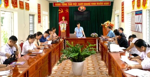 Phòng GD&ĐT huyện Bắc Quang kiểm tra tại trường tiểu học Minh Lập