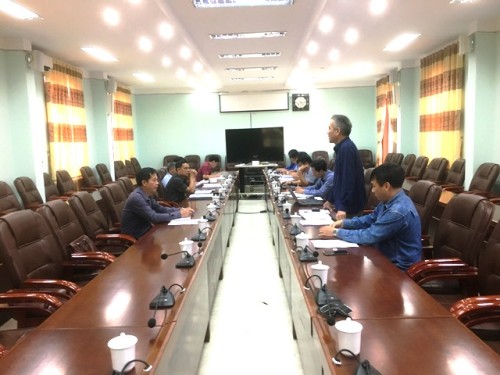 Đồng chí Nguyễn Đức Tính – Phó Chánh Văn phòng Điều phối NTM tỉnh phát biểu tại buổi làm việc với huyện Đồng Văn