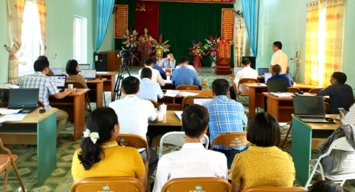 Chánh Văn phòng điều phối NTM tỉnh làm việc tại xã Đồng Tâm, Việt Hồng, huyện Bắc Quang