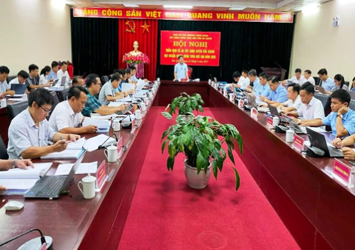 Toàn cảnh hội nghị thẩm định đề án huyện Bắc Quang đạt chuẩn NTM vào năm 2025