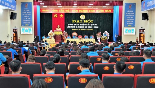 Đại hội Công đoàn huyện Bắc Quang lần thứ X, nhiệm kỳ 2023-2028