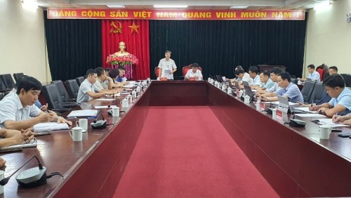 Cục thuế Tỉnh làm việc tại huyện Bắc Quang về công tác thu NSNN năm 2022