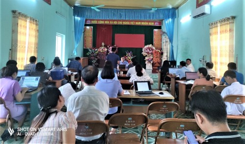 Toàn cảnh buổi làm việc của ban chỉ đạo NTM huyện Bắc Quang