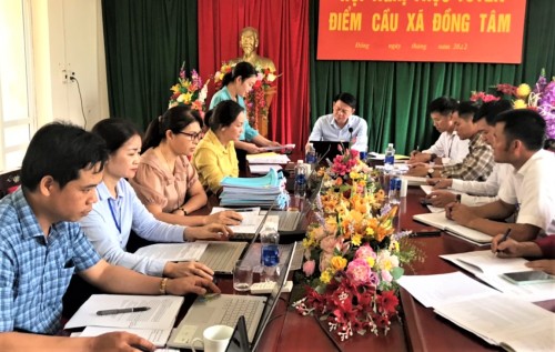 HĐND huyện Giám sát Pháp luật  tại xã Đồng Tâm
