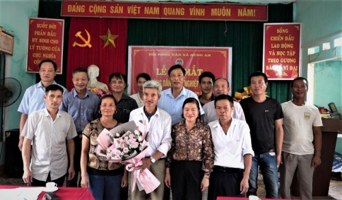 Ra mắt tổ hội nghề nghiệp chăn nuôi thôn An Bình xã Hùng an