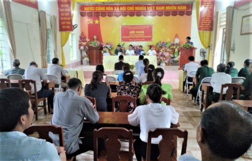 Mặt trận tổ quốc các tổ chức chính trị xã hội xã Vĩnh Hảo sơ kết  6 tháng đầu năm 2023
