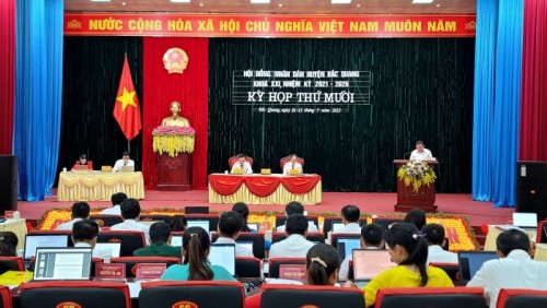 HĐND huyện Bắc Quang tổ chức Kỳ họp thứ X, khoá XXI, nhiệm kỳ 2021-2026