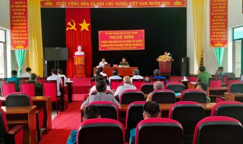 Công an xã Tân Thành tổ chức ngày hội toàn dân bảo vệ an ninh tổ quốc