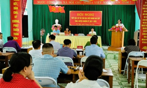 Đại biểu HĐND hai cấp tỉnh, huyện tiếp xúc cử tri tại xã Kim Ngọc