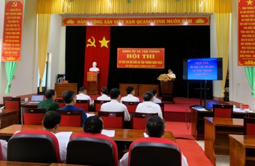 Đảng ủy xã Tân Thành tổ chức hội thi Bí thư chi bộ giỏi năm 2023