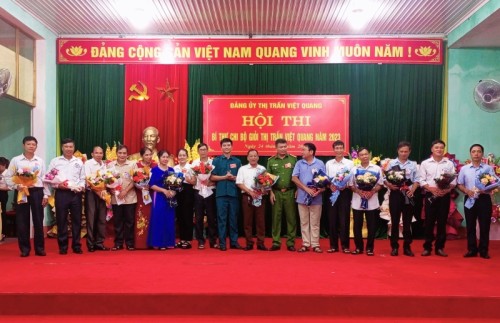 Đảng ủy thị trấn Việt Quang tổ chức Hội thi “Bí thư Chi bộ giỏi năm 2023”