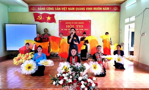 Hội thi Bí thư chi bộ cơ quan giỏi cụm thi số 1, Xã Việt Vinh năm 2023