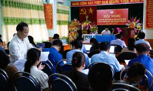 Ủy ban Mặt trận Tổ Quốc huyện Bắc Quang Hội nghị lần thứ 12 chuyên đề