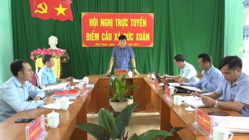 Đoàn công tác của huyện làm việc với Đảng ủy xã Đức Xuân và Liên Hiệp