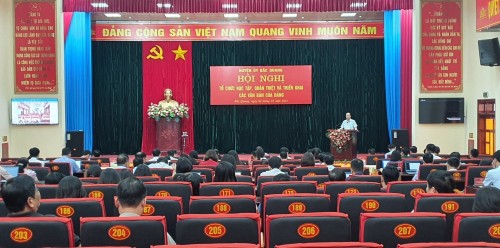 Bắc Quang học tập quán triệt và triển khai các Văn bản của Đảng