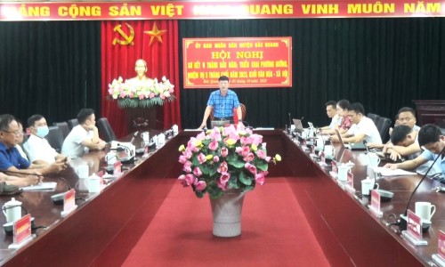 UBND huyện Bắc Quang họp giao ban khối văn hóa xã hội