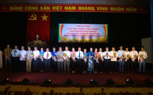 Hội thi “Dân vận khéo” tuyên truyền xóa bỏ hủ tục, phong tục tập quán lạc hậu, xây dựng nếp sống văn minh trong Nhân dân các dân tộc huyện Bắc Quang năm 2023