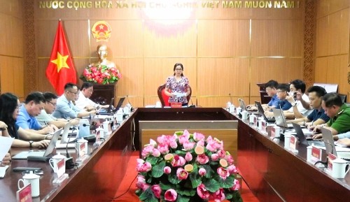 Đoàn công tác Bảo hiểm xã hội tỉnh làm việc tại huyện Bắc Quang