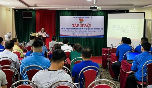 Huyện Đoàn Bắc Quang Bắc Quang tập huấn nâng cao năng lực thương mại vùng đồng bào dân tộc thiểu số và miền núi năm 2023
