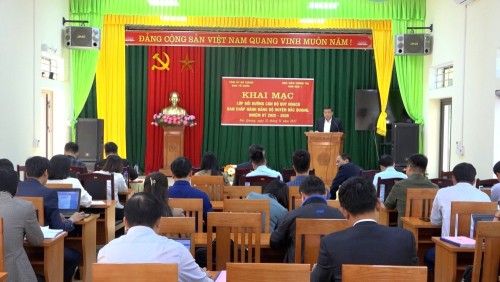 Khai mạc lớp bồi dưỡng cán bộ quy hoạch BCH Đảng bộ huyện Bắc Quang  nhiệm kỳ 2025-2030